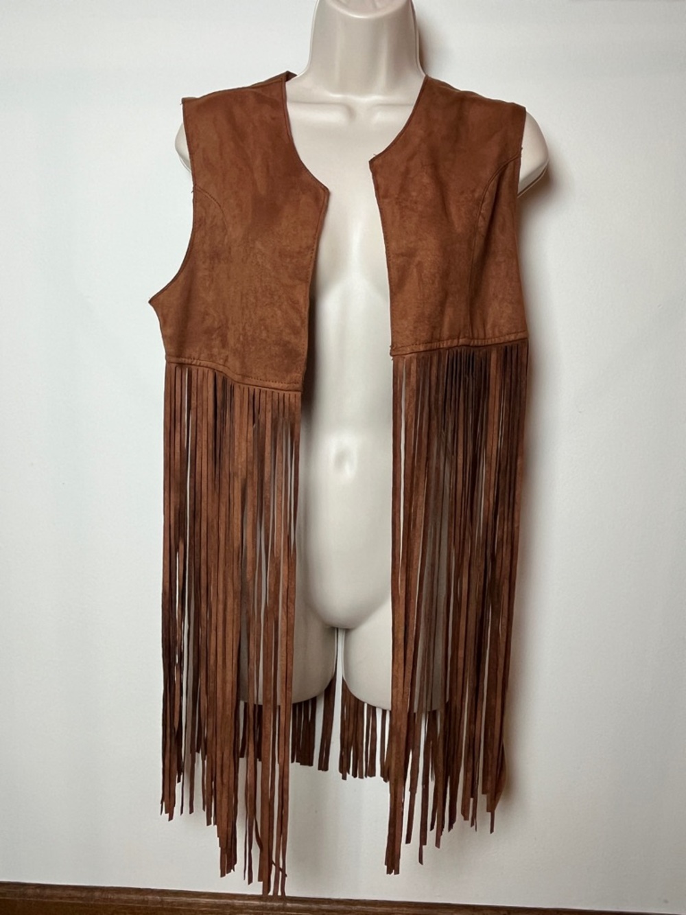 Hippie Laundry Suede Fringe Vest Boho Western Festival